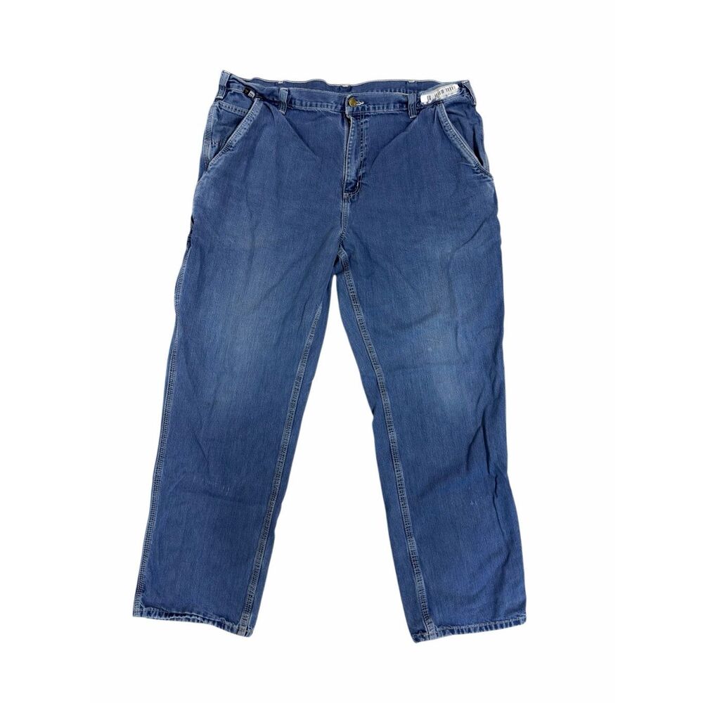 Carhartt FR 42x32 Flame Resistant Men’s Carpenter Blue Jeans 290-83 2 Pairs